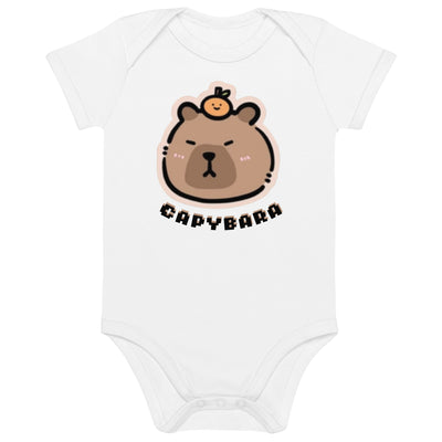 Capybara Charm Organic Bodysuit - Paws Moon