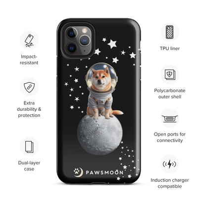 Lunar Adventure Shiba Phone Case - Paws Moon